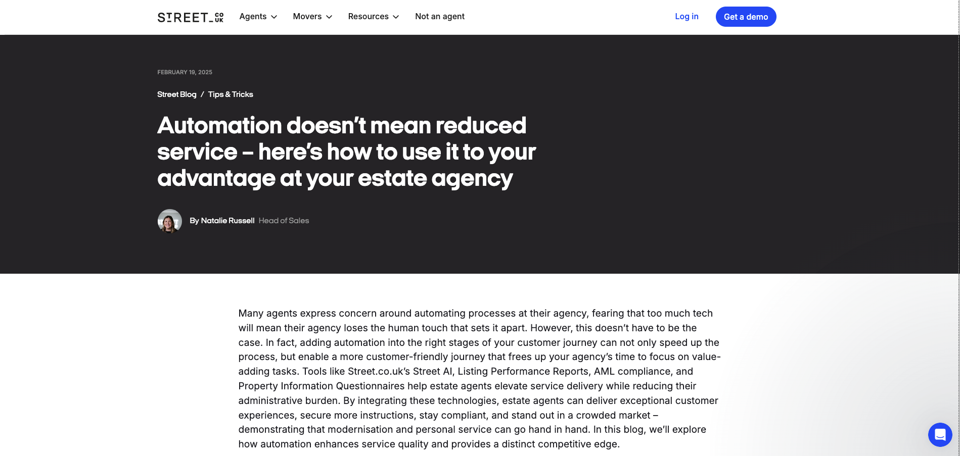 Street.co.uk automation blog