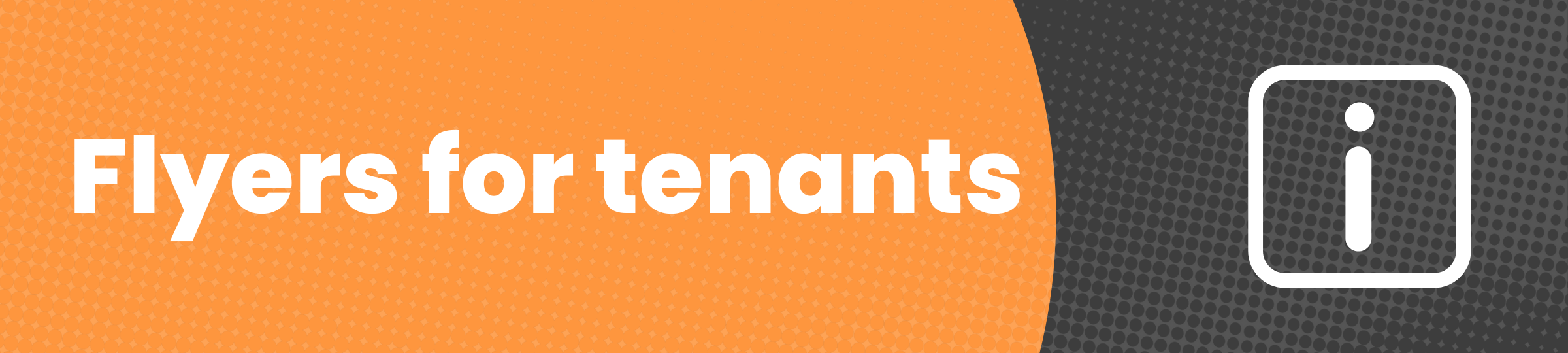 Flyers for tenants - Header