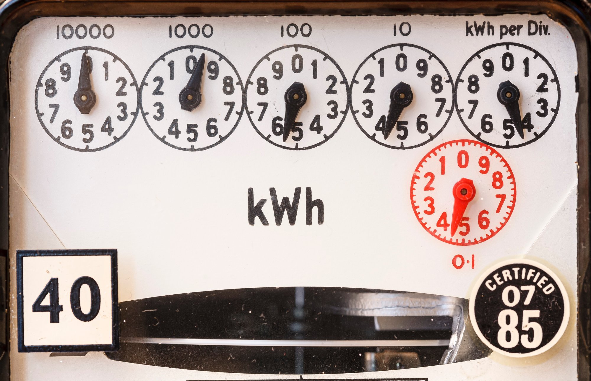 Single Phase Electricity Dial Meter