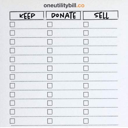 home moving guide declutter checklist