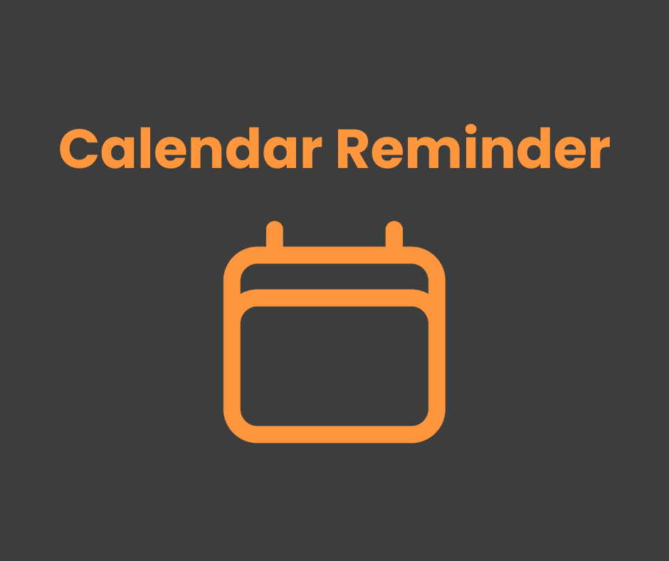 Set a Calendar Reminder: Don’t forget to add your move-in's
