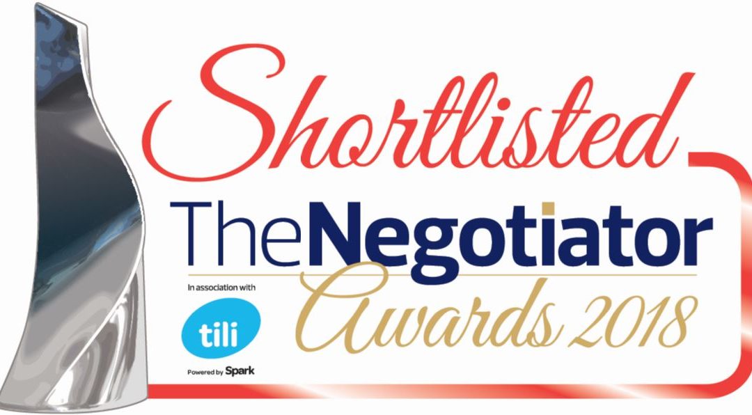 The Negotiator Awards 2018 Shortlist is announced! And we are on it!